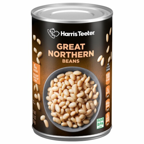 Harris Teeter Great Northern Beans Perspective: front