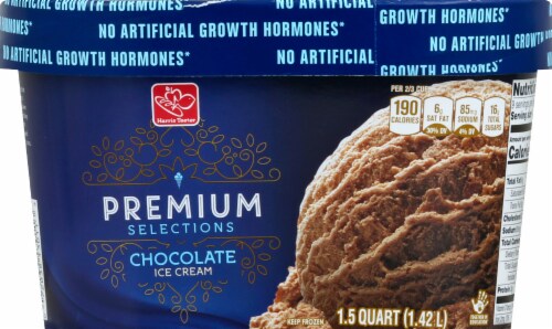 Harris Teeter Premium Selections Chocolate Ice Cream Perspective: front