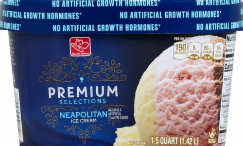 Harris Teeter Premium Selections Neapolitan Ice Cream Perspective: front