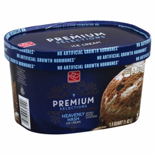 Harris Teeter Premium Selections Heavenly Hash Ice Cream Perspective: front