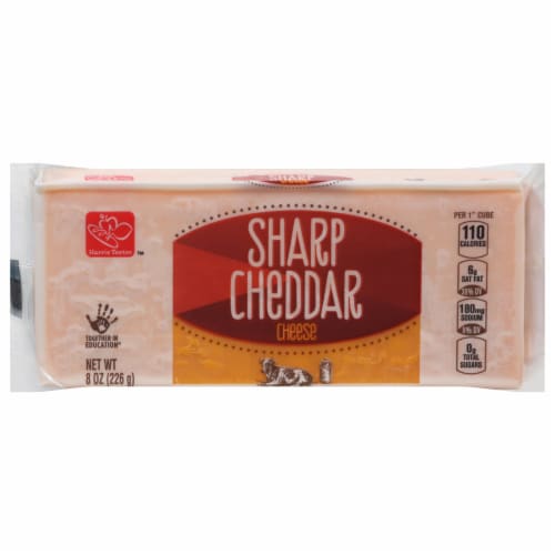 Harris Teeter Sharp Cheddar Cheese Perspective: front