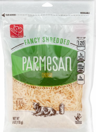 Harris Teeter Fancy Shredded Parmesan Cheese Perspective: front