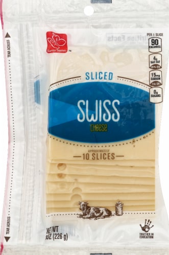 Harris Teeter Sliced Swiss Cheese- 10 Count Perspective: front
