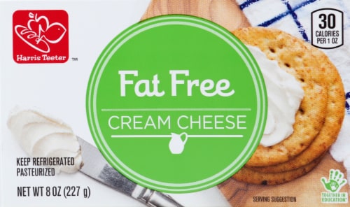 Harris Teeter Fat Free Cream Cheese Perspective: front