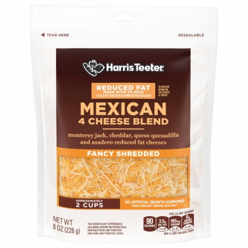 Harris Teeter™ Fancy Shredded Mexican 4 Cheese Blend Perspective: front