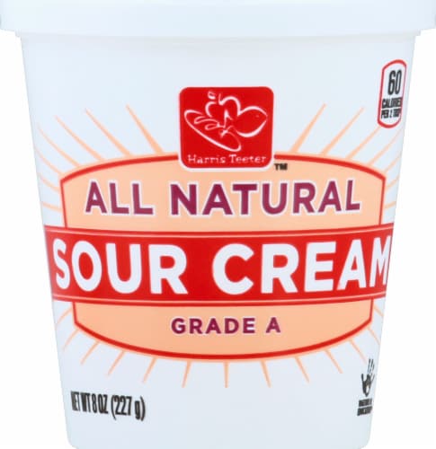 Harris Teeter™ All Natural Grade A Sour Cream - 8 Ounces Perspective: front