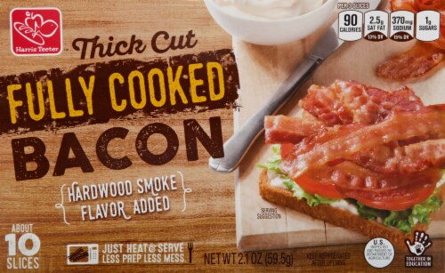 Harris Teeter™ Thick Cut Fully Cooked Hardwood Smoked Bacon