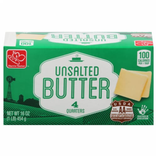 Harris Teeter™ Unsalted Butter Quarters Perspective: front