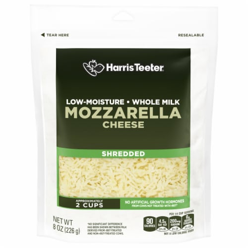 Harris Teeter™ Whole Milk Mozzarella Shredded Cheese Perspective: front