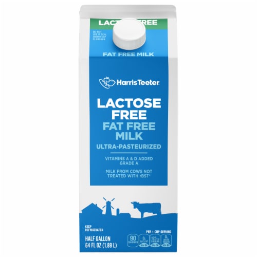Harris Teeter™ Fat Free Lactose Free Milk Perspective: front