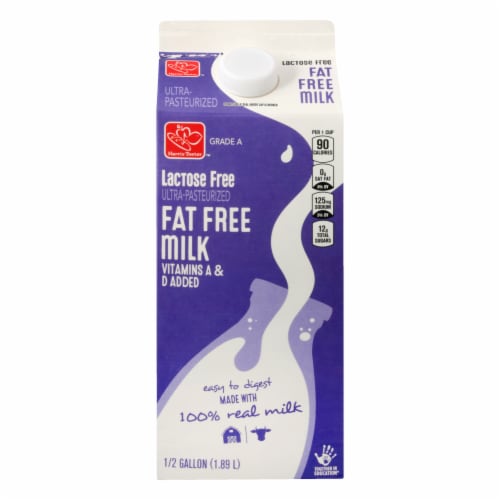 Harris Teeter™ Fat Free Lactose Free Milk Perspective: front