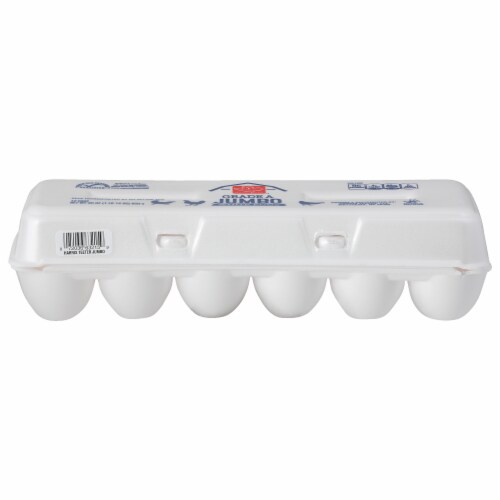 Harris Teeter® Jumbo White Eggs Perspective: front
