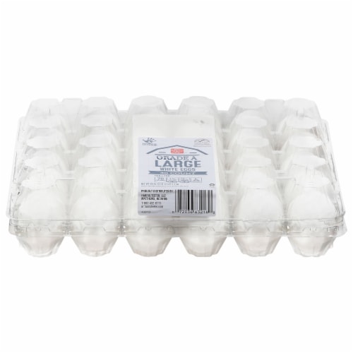 Harris Teeter Large White Eggs Perspective: front