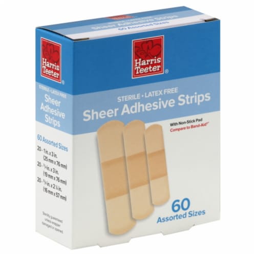 Harris Teeter® Sheer Assorted Sizes Adhesive Strips Perspective: front