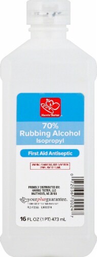 Harris Teeter™ 70% Isopropyl Rubbing Alcohol First Aid Antiseptic Perspective: front