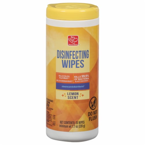 Harris Teeter™ Lemon Disinefecting Wipes Perspective: front