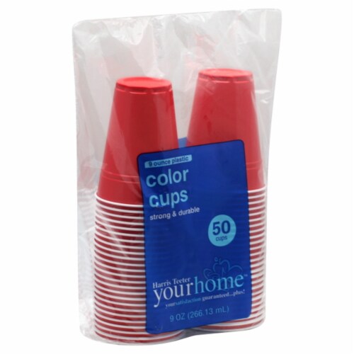 Harris Teeter Your Home™ Strong & Durable Red Plastic Cups