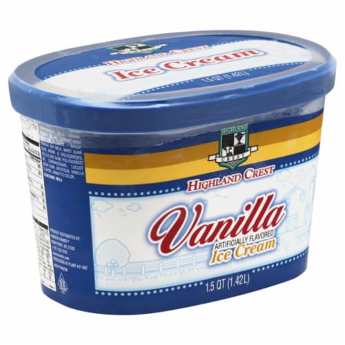 Highland Crest Vanilla Ice Cream Perspective: front