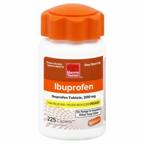 Harris Teeter® Ibuprofen Caplets 200mg Perspective: front