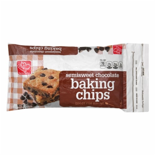 Harris Teeter Real Semi Sweet Chocolate Chips Perspective: front