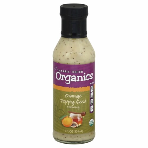 Harris Teeter Organics Orange Poppyseed Dressing Perspective: front