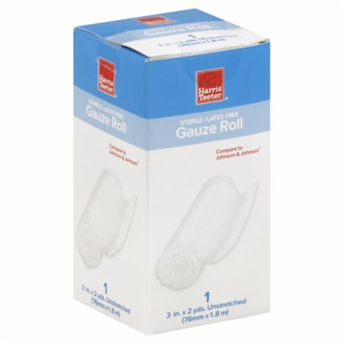 Harris Teeter® Sterile Latex Free First Aid Gauze Roll Perspective: front