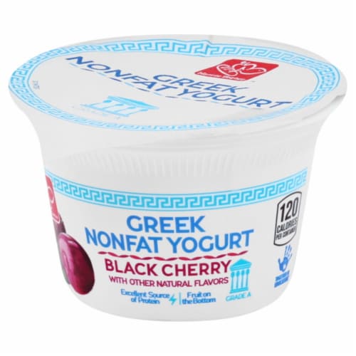 Harris Teeter™ Nonfat Black Cherry Greek Yogurt Perspective: front