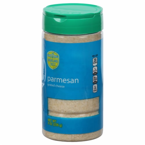 Highland Crest Naturally Aged Parmesan Grated Cheese Perspective: front