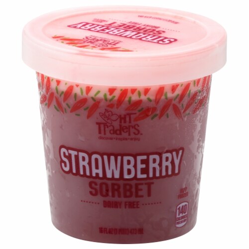 HT Traders™ Dairy Free Strawberry Sorbet Perspective: front