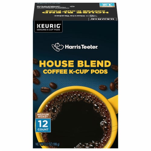 Harris Teeter House Blend Medium Roast Coffee Pods Perspective: front