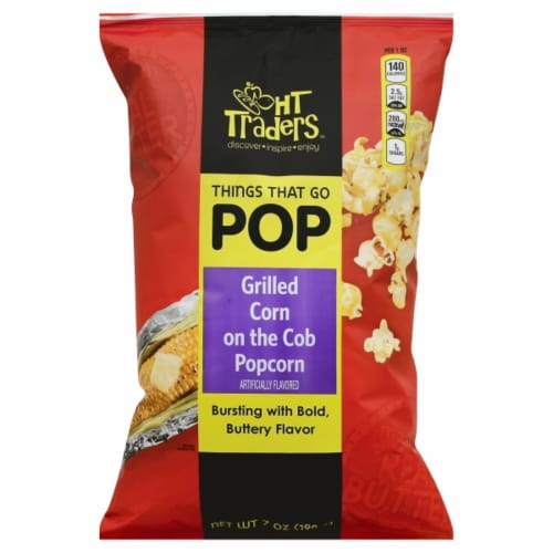 HT Traders™ Grilled Corn on the Cob Popcorn Perspective: front