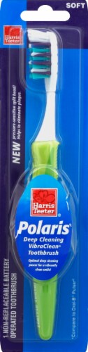 Harris Teeter™ Polaris® Deep Cleaning VibraClean Soft Toothbrush Perspective: front