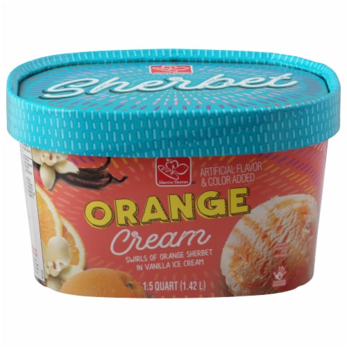 Harris Teeter™ Orange Cream Sherbet Ice Cream Perspective: front