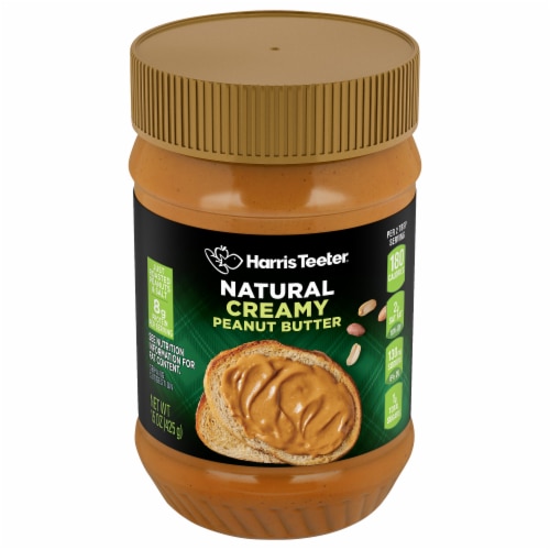 Harris Teeter® Natural Creamy Peanut Butter Perspective: front