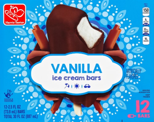 Harris Teeter™ Vanilla Ice Cream Bars Perspective: front