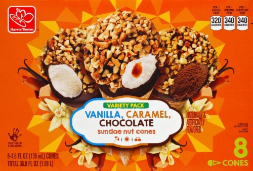 Harris Teeter™ Sundae Nut Cones Variety Pack Perspective: front