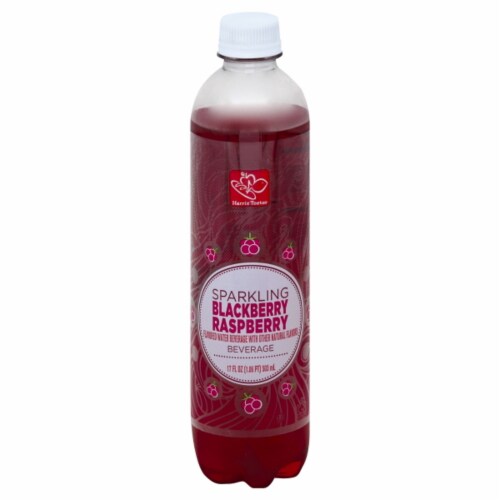 Harris Teeter™ Sparkling Blackberry Raspberry Sparkling Bottled Water Perspective: front
