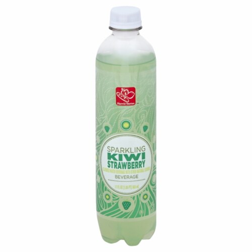 Harris Teeter™ Kiwi Strawberry Flavored Sparkling Bottled Water Perspective: front