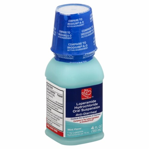 Harris Teeter™ Loperamide Hydrochloride Mint Flavor Anti-Diarrheal Oral Suspension Perspective: front