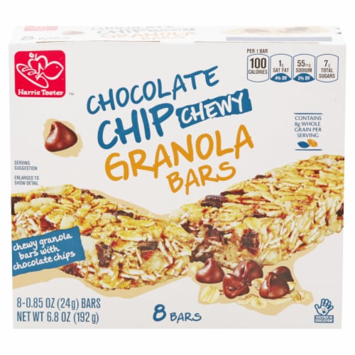 Harris Teeter Chocolate Chip Chewy Granola Bars Perspective: front