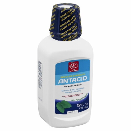 Harris Teeter™ Regular Strength Mint Flavored Antacid Liquid Perspective: front