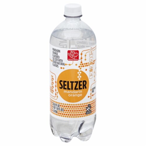 Harris Teeter™ Mandarin Orange Flavored Seltzer Bottled Water Perspective: front