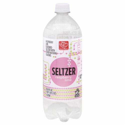 Harris Teeter™ Raspberry Lime Flavored Seltzer Water Perspective: front