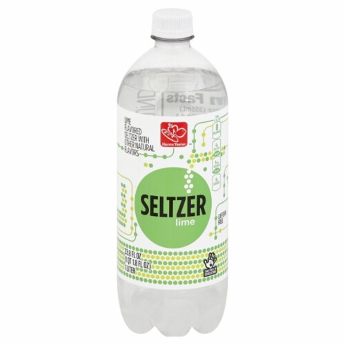 Harris Teeter™ Lime Flavored Seltzer Bottled Water Perspective: front