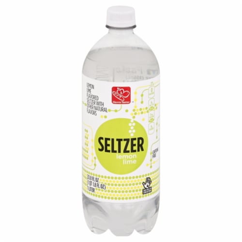 Harris Teeter™ Lemon Lime Flavored Seltzer Bottled Water Perspective: front