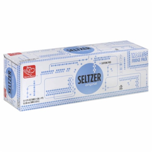 Harris Teeter™ Original Seltzer Water Cans Perspective: front
