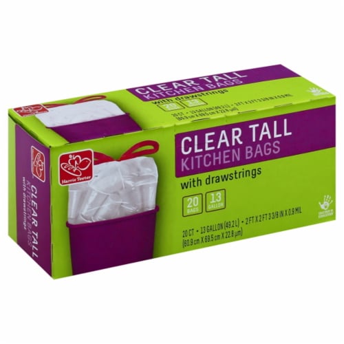 Harris Teeter™ Clear Tall Kitchen Bags, 20 ct / 13 gal - Harris Teeter