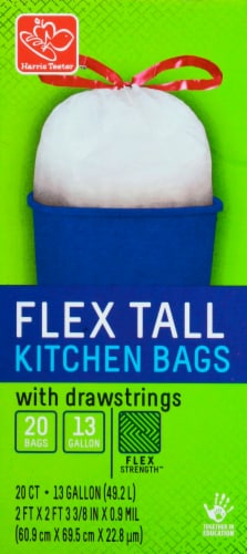 Harris Teeter™ Flex Tall 13 Gallon Kitchen Trash Bags, 38 ct - Harris Teeter