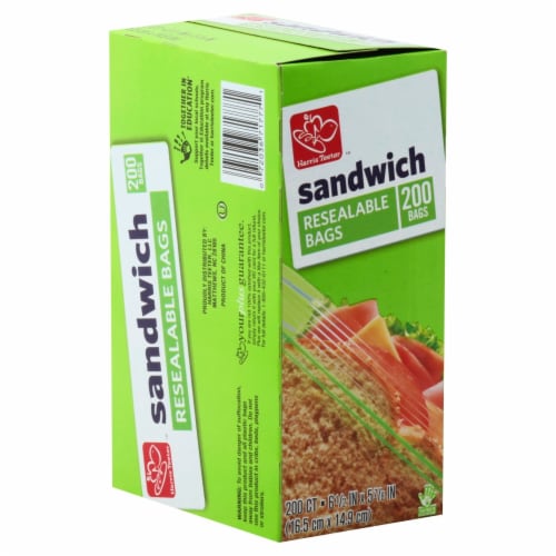 Harris Teeter™ Sandwich Resealable Bags Perspective: front