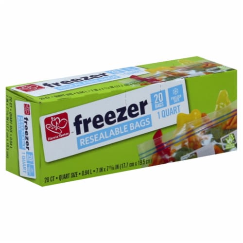 Harris Teeter™ Quart Freezer Resealable Bags, 20 ct - Harris Teeter